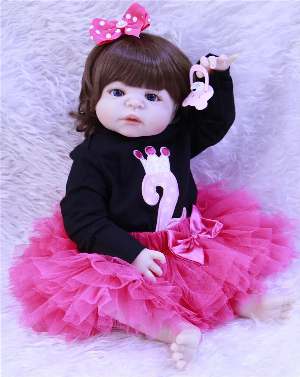 Кукольная Кукла Reborn 55 см ручная работа полностью силиконовая кукла Bebe Boy Boneca в