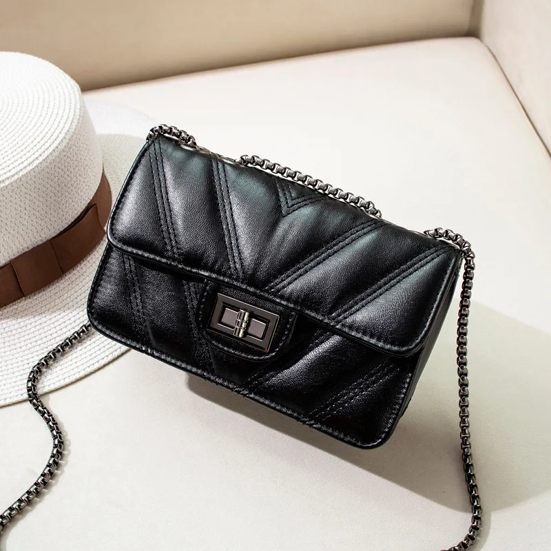 

Diamond Lattice Chain Ma'am Package Handbag Ma'am Single Shoulder Satchel Small Real China Versatile Casual B464