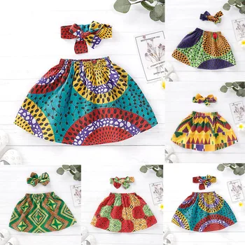 

Baby Girl dress Summer Dresses Girl Princess infant Toddler Clothes Bow Africa birthday Dress Headban Outfits vestidos bebes L4