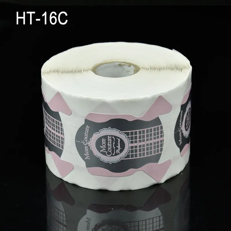 

New self-stick disposable Extreme Nail Forms Acrylic UV Gel Sculpt Square Form - 300PCS Roll, free ship, HT-20A