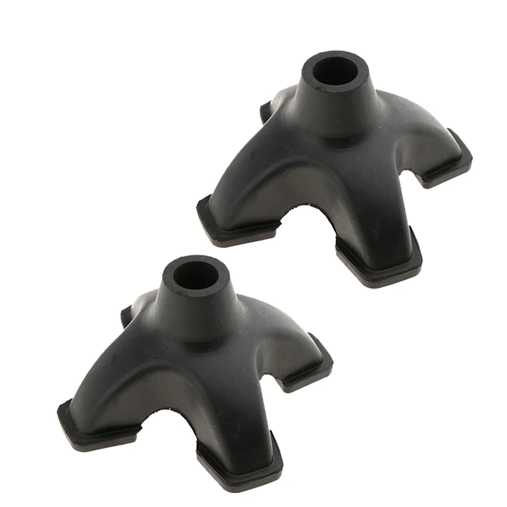 2 Pcs Stable 4 Point Quad Rubber Replacement Foot Pad for Walking Canes Crutch