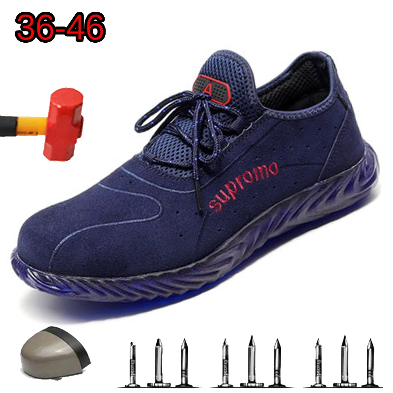 

Summer Deodorant Wear-resistant Labor Insurance Shoes Breathable Lightweight Work Boots Anti-smashing Anti-piercing Safety Shoes