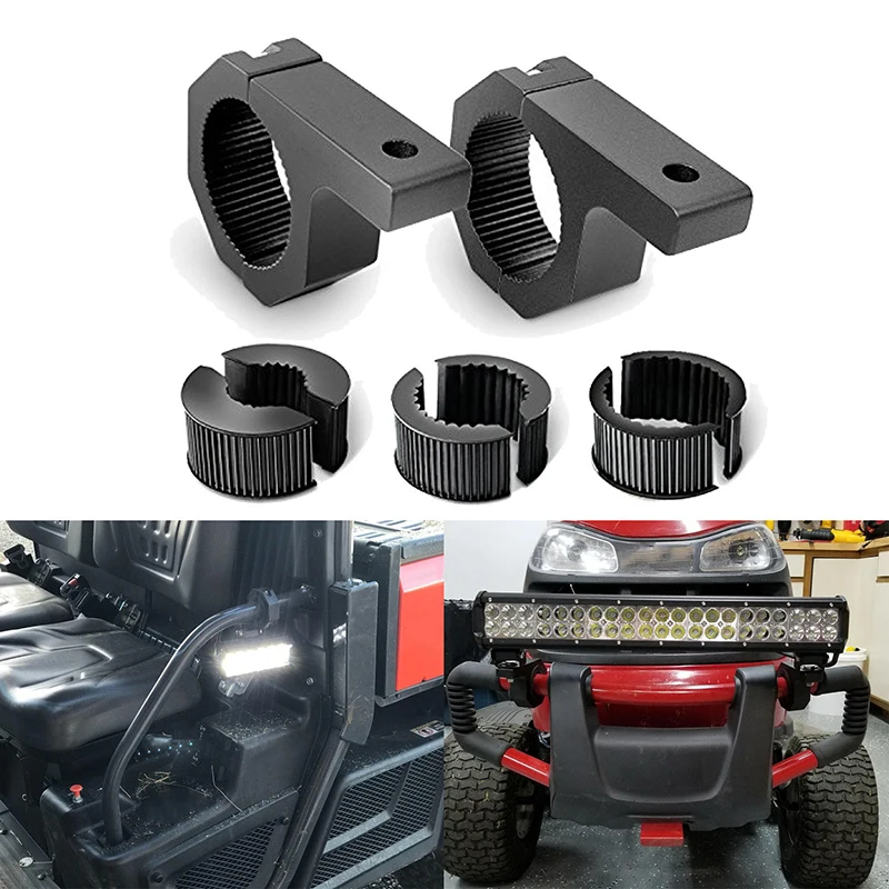 

2x Bar Roof Roll Cage Tube Mount Bracket Clamp LED Light Holder Off-road Car UTV