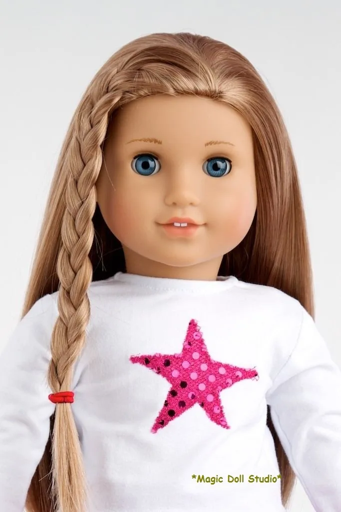 [AM038] 18-дюймовая американская кукольная одежда для девочек# Белый Топ и розовая юбка с пайетками, комплект для 18 дюймовой куклы для девочек