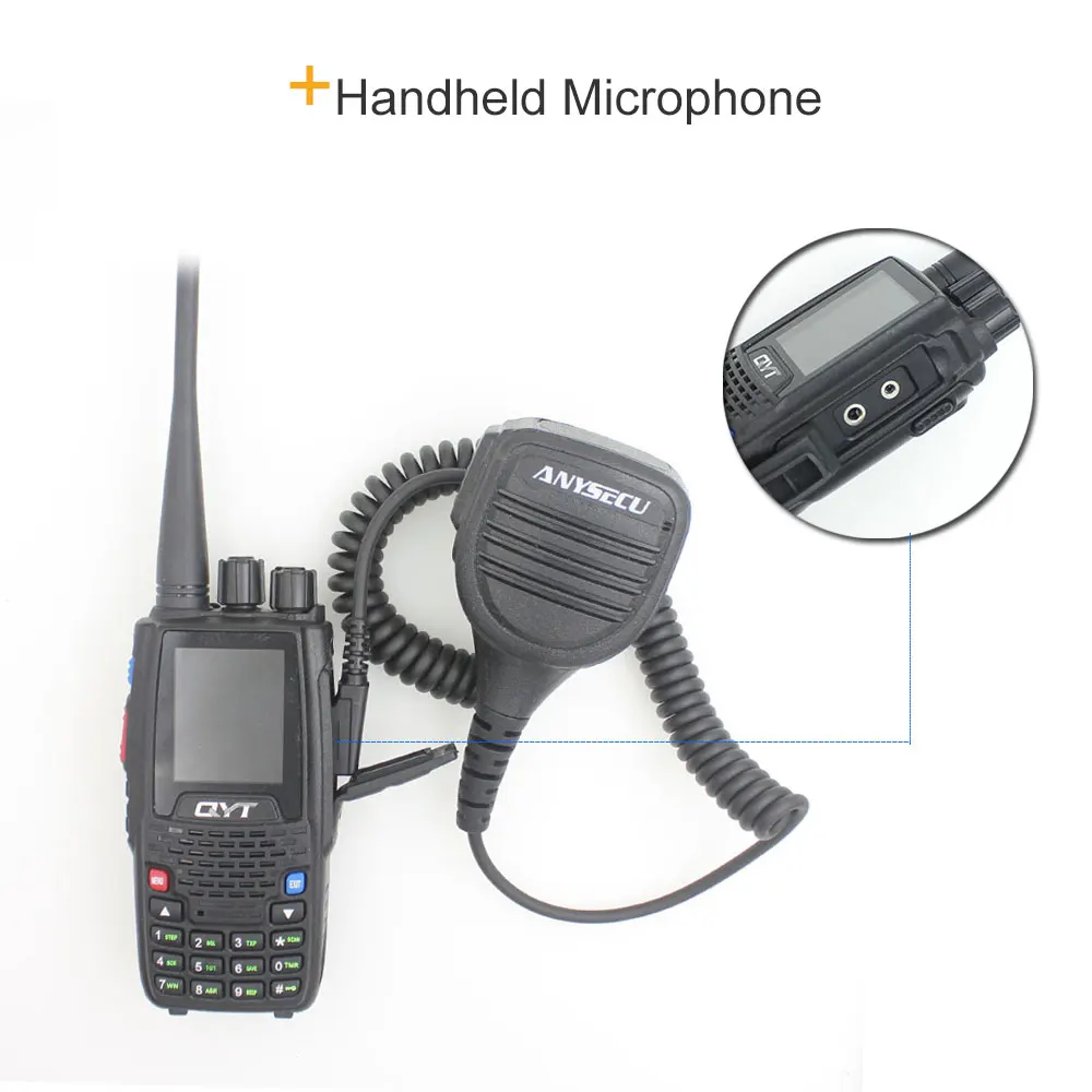 Estação de Rádio Walkie Talkie Quad Band Handheld Amador Intercom Kt8r Cor Display 5 w 2000 Mah fm Transceptor Qyt Kt-8r 7 estação de rádio amador intercom kt8r cor