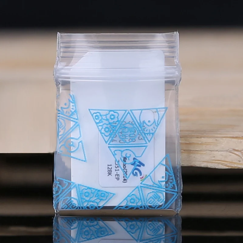 Печать треугольника Миниатюрный Zip Lock Grip Пластиковый Пакет Мешок Пищевые Конфеты