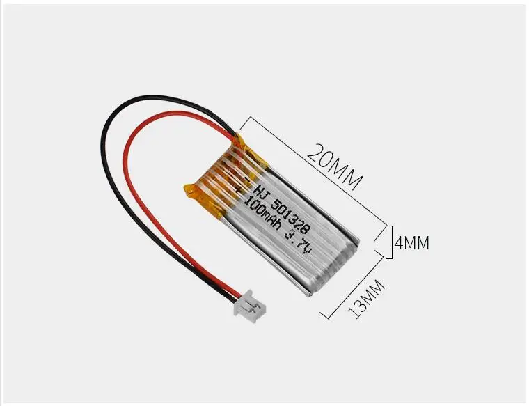 10 шт./лот 3,7 в 100 мАч RC Lipo батарея мини белый Разъем для RC 1/28 мини автомобиль/RC вертолет/RC Квадрокоптер