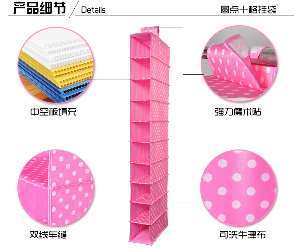 Organizadores Vacuum Bag Box Washable Color Organizer Collection Hanging Accessory Shelves, 10-shelf Closet or Shoe Organizer