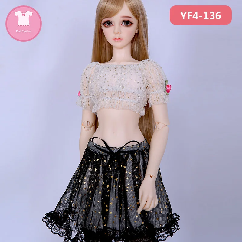 BJD SD Кукла Одежда 1/4 или 1/3 подтяжки юбка кружевное платье без бретелек для Minifee MSD
