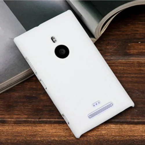 Высококачественный прорезиненный Жесткий Чехол для Nokia 925 Lumia 925 - Цвет: White