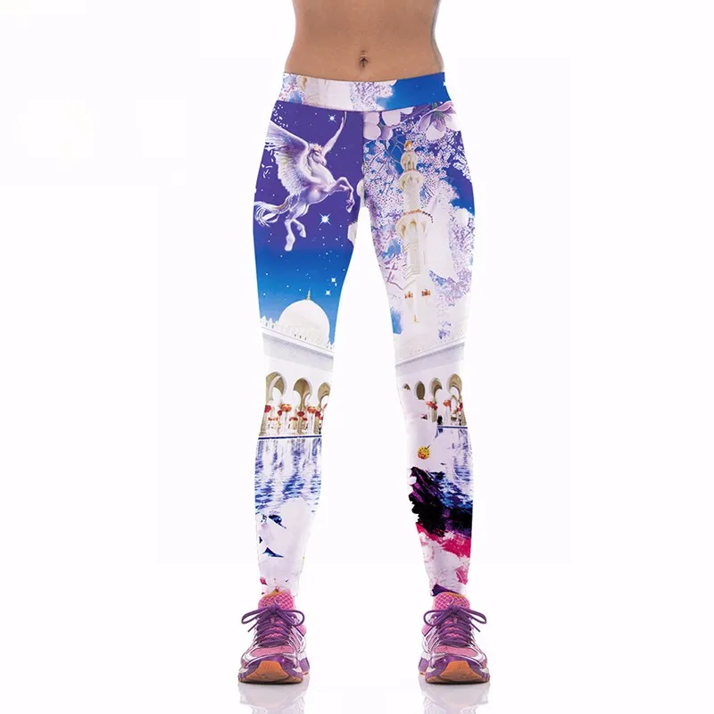 5 цветов высокого качества 3D цифровая печать Harajuku стиль эластичные Леггенсы для фитнеса танцевальные штаны для йоги эластичные спортивные штаны новинка