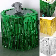 Красочная Гавайская тропическая вечерние украшения стола Трава юбка занавеска летние пляжные вечерние декор стол юбка Трава праздничные товары