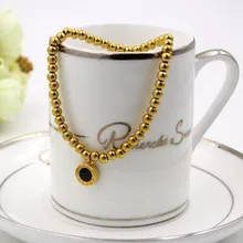 Римские цифры с двумя боковыми кругами круглый чехол женский ювелирный шар из нержавеющей стали Любовь бисерные браслеты K0006