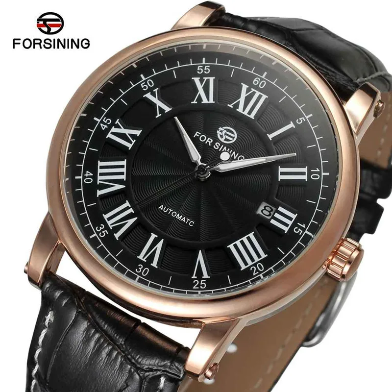 

FORSINING Mens Watches Military Army Sport Clock Male Top Brand Luxury Date Rome Clocks Automatic Mechanical Men Watch Gift 0062