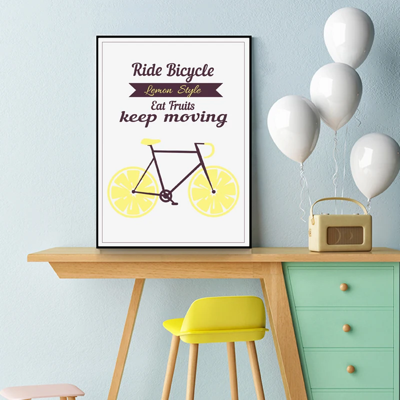 Bicycle Poster Home Decor