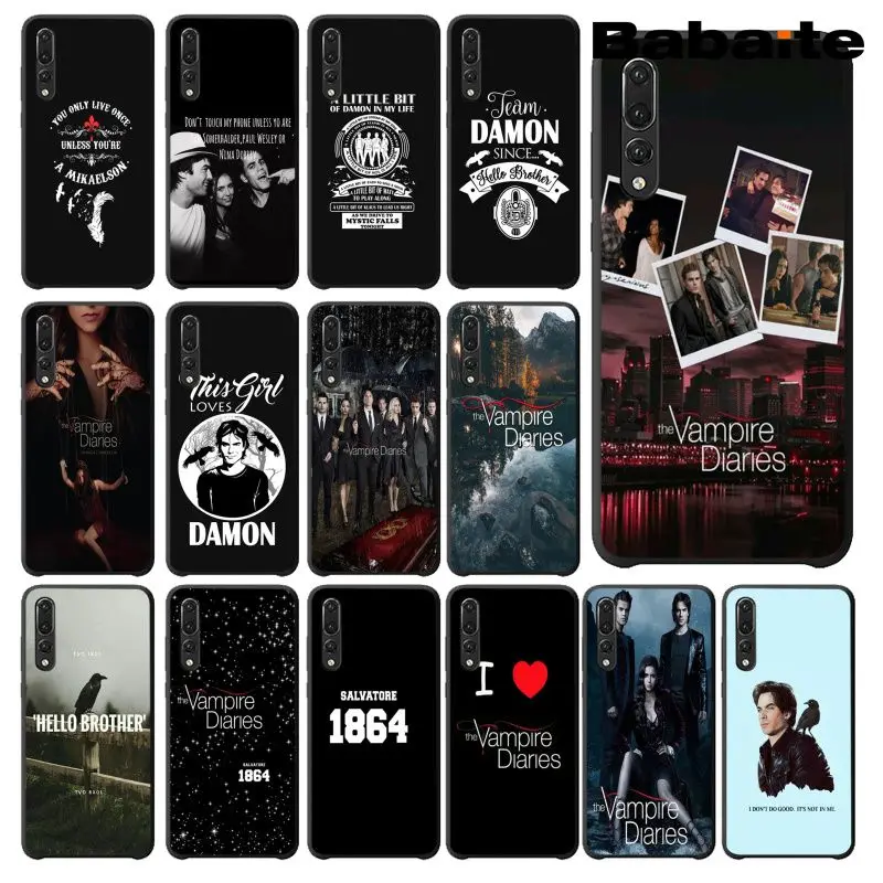 

Babaite Vampire Diaries Stefan Damon Salvatore Phone Case for Huawei Mate10 Lite P20 Pro P9 P10 Plus Mate9 10 Honor 9 10 View 10