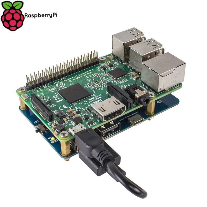 Raspberry Pi 3 Model B+ модуль питания с 2 выходами USB литиевая Плата расширения питания также для RPI 3 Модель B