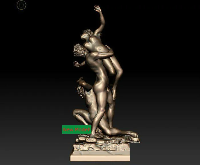 

New model 3D model for cnc or 3D printers in STL file format Rape of the Sabines