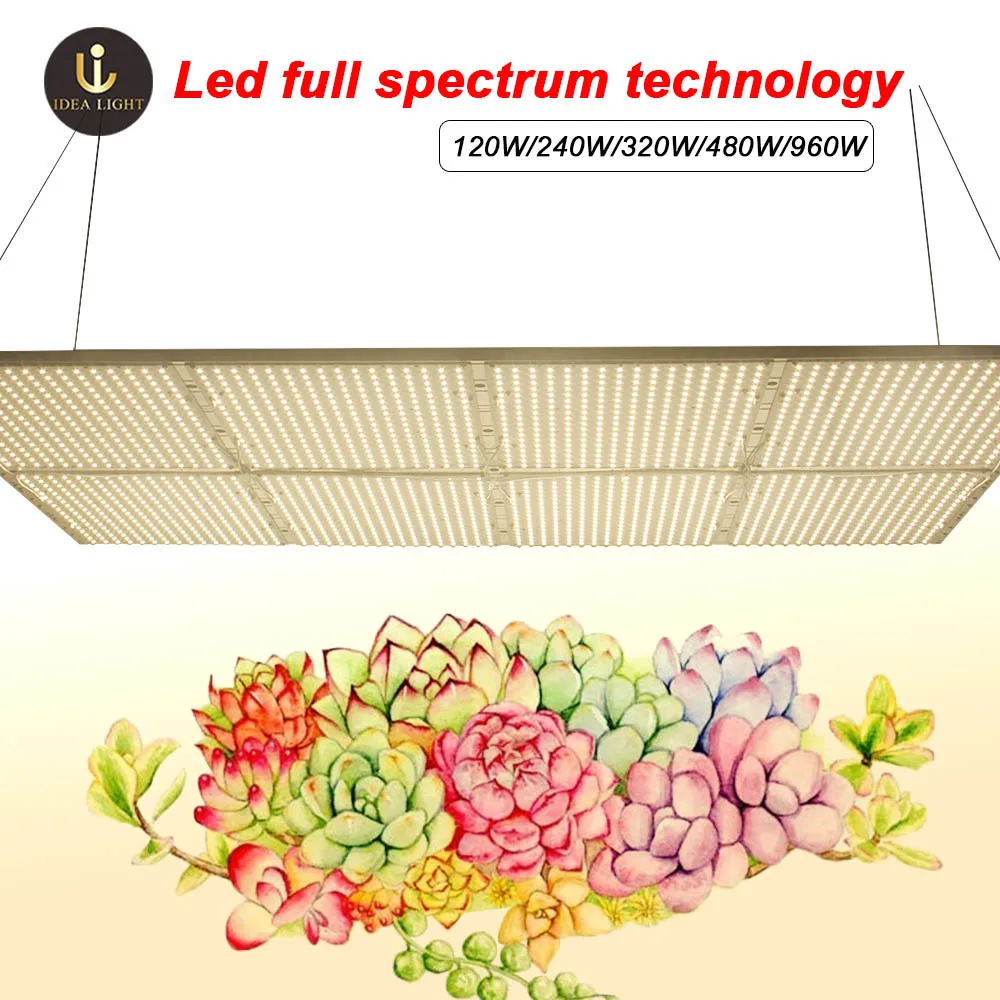 VP960 lm301b Full Spectrum 1000watt LED Grow Lights LED Plant Lamp For Greenhouse Hydroponic Vegetables (3)