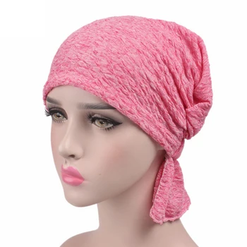 

20PCS / LOT SINGYOU New Skullies Beanie Women's Cap Cotton Soft Chemo Hat Scarf Turban Warp Cap Headwear Hat