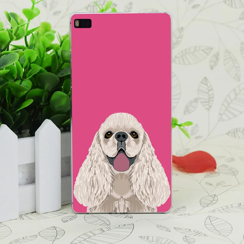 C4154 Harper Cocker Spaniel Прозрачный Жесткий Тонкий чехол для huawei P 6 7 8 9 Lite Plus Honor 4C 4X G7 |