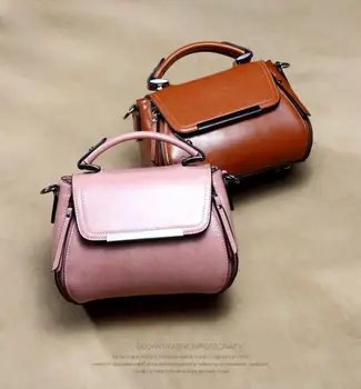 

Female bag simple style genuine cow leather fashion bag vintage messenger shoulder bag office lady niuyyu99