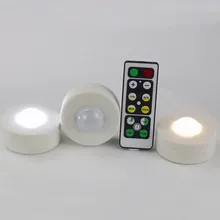 СВЕТОДИОДНЫЙ беспроводной сенсорный датчик для кухни с регулируемой яркостью под шкафами светодиодный светильник для детской шкаф для спальни лестничная Ночная лампа