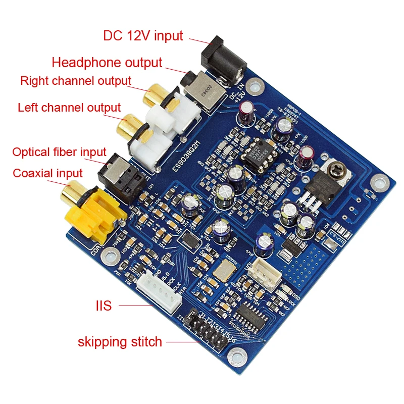 Aiyima ES9038Q2M декодер плата DAC ies DSD оптический коаксиальный вход декодеры для аудио усилитель головной комплект усилитель выход DIY