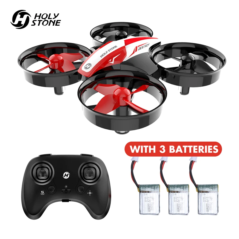

[EU USA Stock] Holy Stone HS210 Mini RC Drone One Key Return 3*220mAh Mini Drone Batteries Headless Mode 3D Flip VS JJRC H36