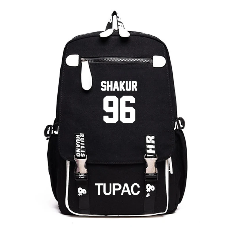 

Fashion Man's Woman's Backpacks Print Famous Tupac Bags Teenagers Boys Girls Casual Travel Laptop Canvas Daily Bag High Quality