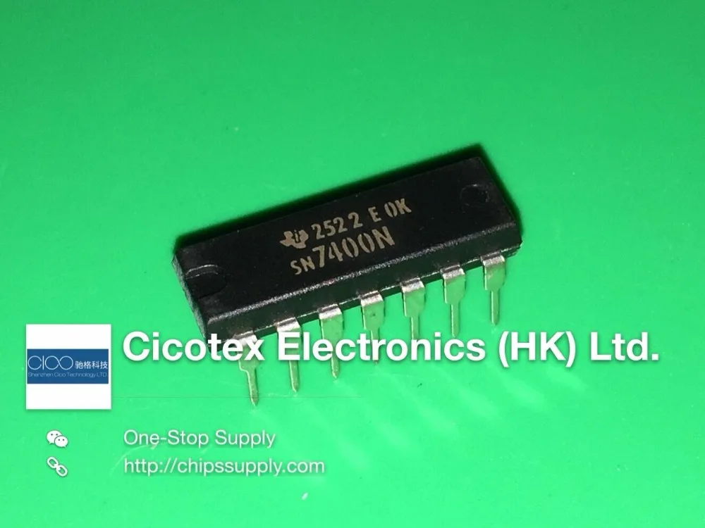 10pcs/lot SN7400N DIP14 IC GATE NAND 4CH 2-INP 14-DIP 7400N | Обустройство дома