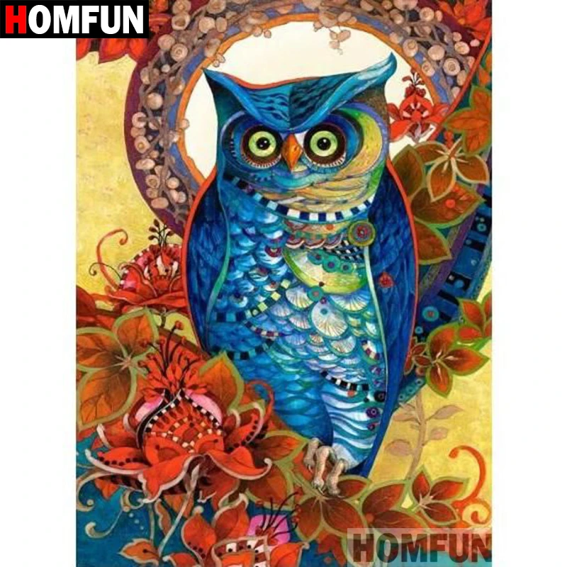 Алмазная 5D картина HOMFUN A05008 сделай сам полноразмерная/круглая вышивка крестиком