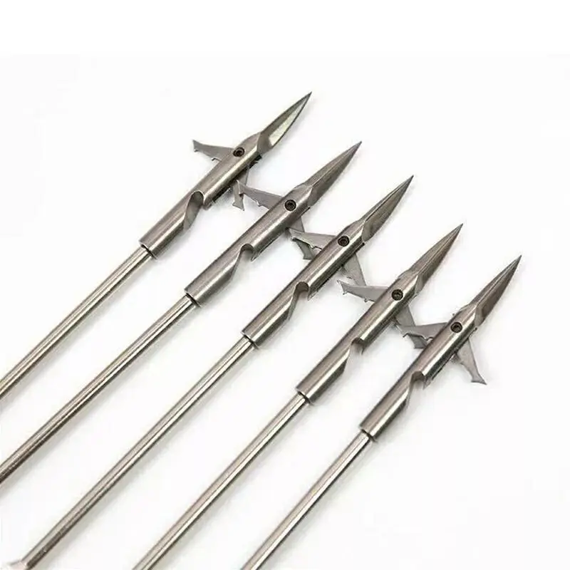 

50pcs Slingshot fish shooting Slingshot harpoons set seamless stainless steel harpoons fly shark darts wolf teeth dart tools