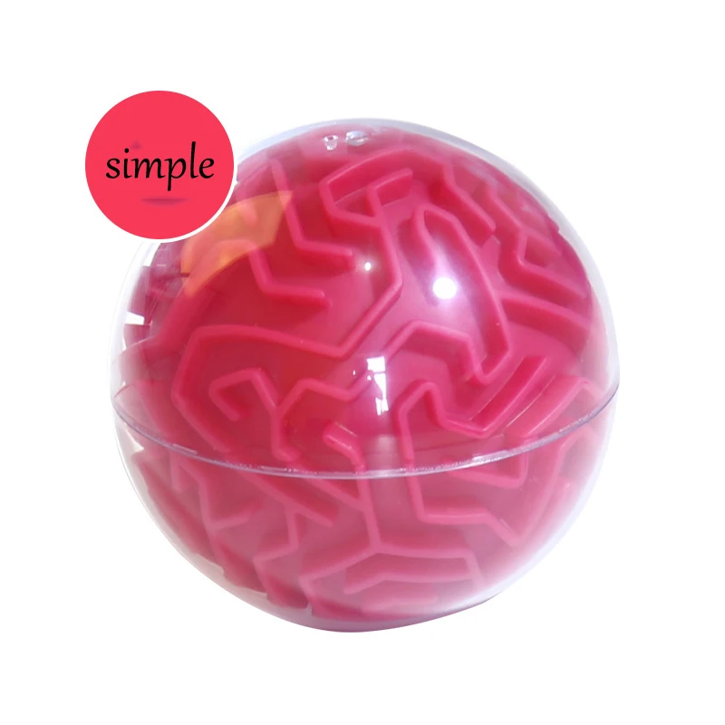 1pcs Kinder Kreative Transparent Puzzle Spielzeug 3d Labyrinth Ball Kristall Kugel Wrfel Labyrinth-Spiel Puzzle Spielzeug JM264