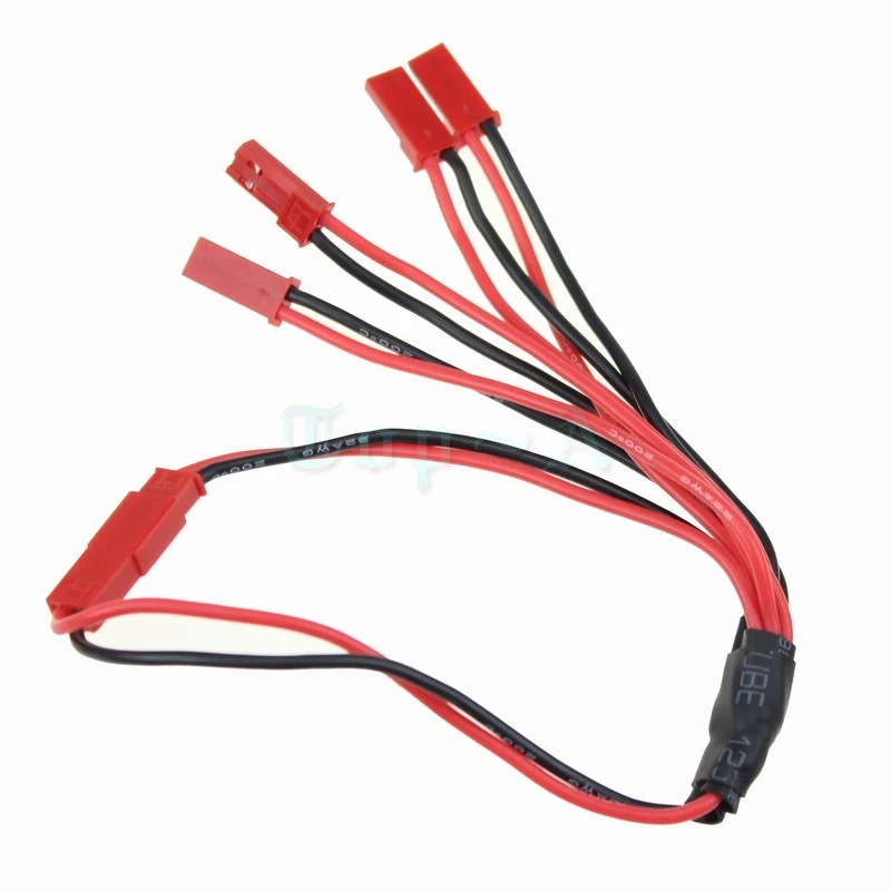Gdstime 100pcs 1 to 5 Charging Cable JST Plug for RC V959 V212 V222 3.7V Li-Po Battery Quadcopter Parts | Компьютеры и офис