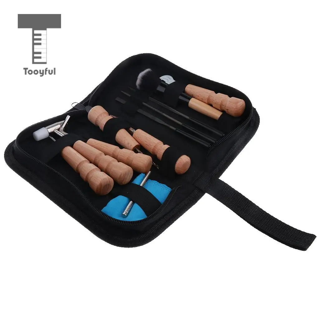 Tooyful 1 Set Guitar Bass Mandolin Banjo Care Kits Repair Clean Maintenance Tools for Luthier Guitarist DIY Tools