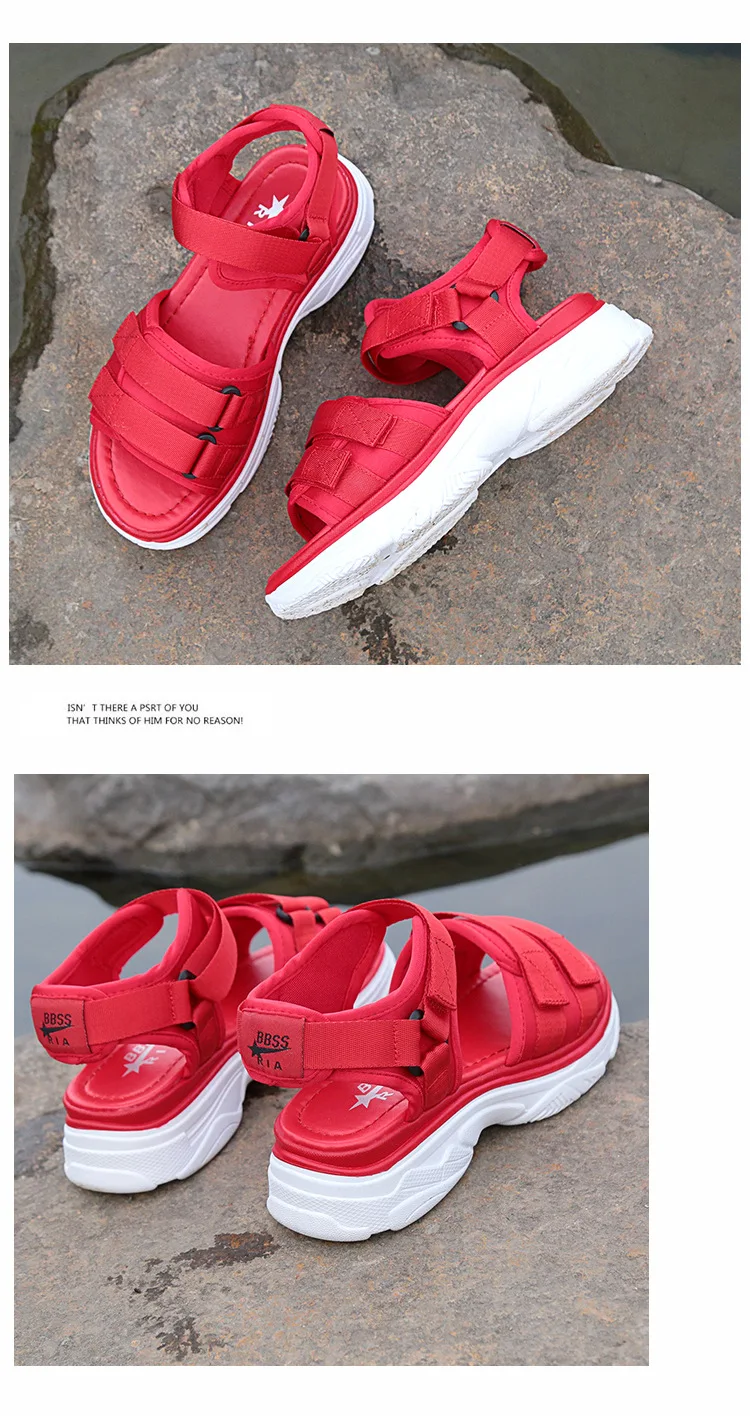 fujin women summer shoes platform sandals
