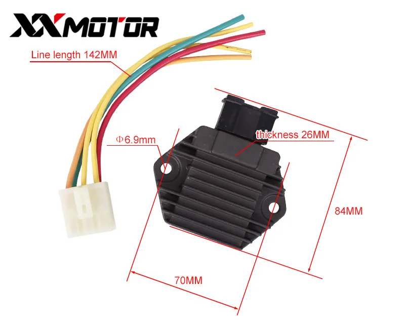Мотоциклетный выпрямитель Напряжение регулятор Зарядное устройство с вилкой для Honda CB250 CB400 CB600 CBR900 CBR 600 900 F2 F3 1100XX VT250