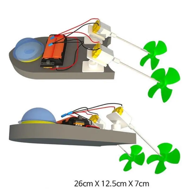 Very best  RC Speedboat Remote Control Boat DIY Mini Power Boat Yacht Assembly Model Kids Exercise Ability Edu