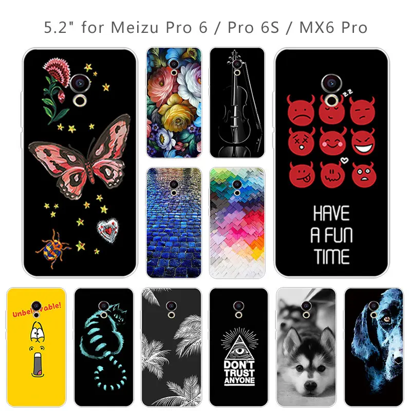 Для Meizu Pro 6/MX6 силиконовый чехол ТПУ для MX6 Сумка телефона 6 черный матовый кирпич