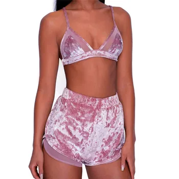 

2 Piece Set women Bustier Crop Top And Short Set Summer Top Gold Bodycon Hippie Chic Boho Clothing