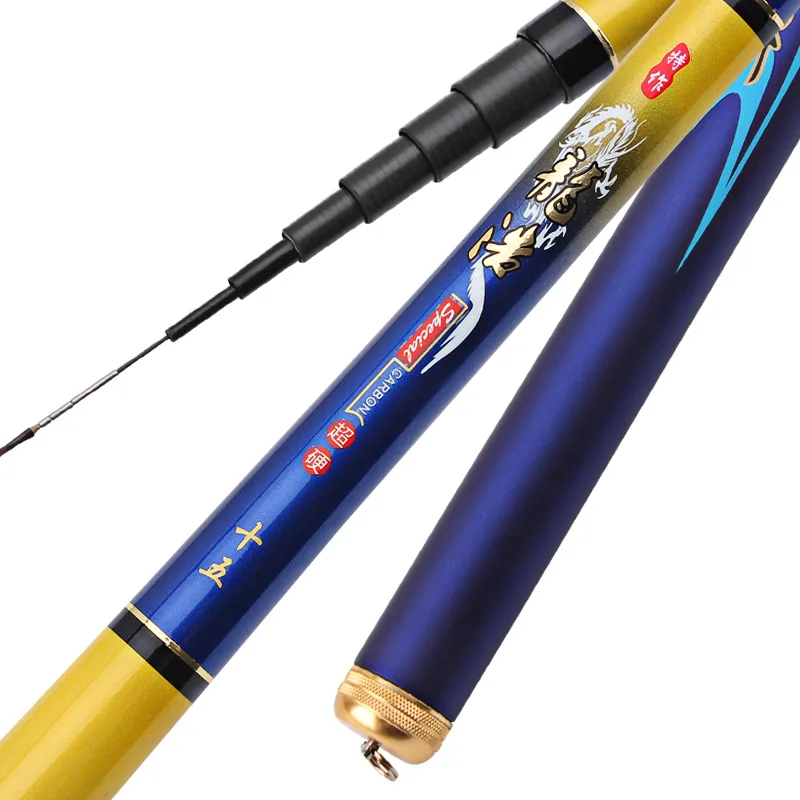 

Drop ship High Carbon 3.6m 3.9m 4.5m 5.4m 6.3m 7.2m Hand Pole Fishing Rod Super Light Strong Action Telescopic Pole Rods