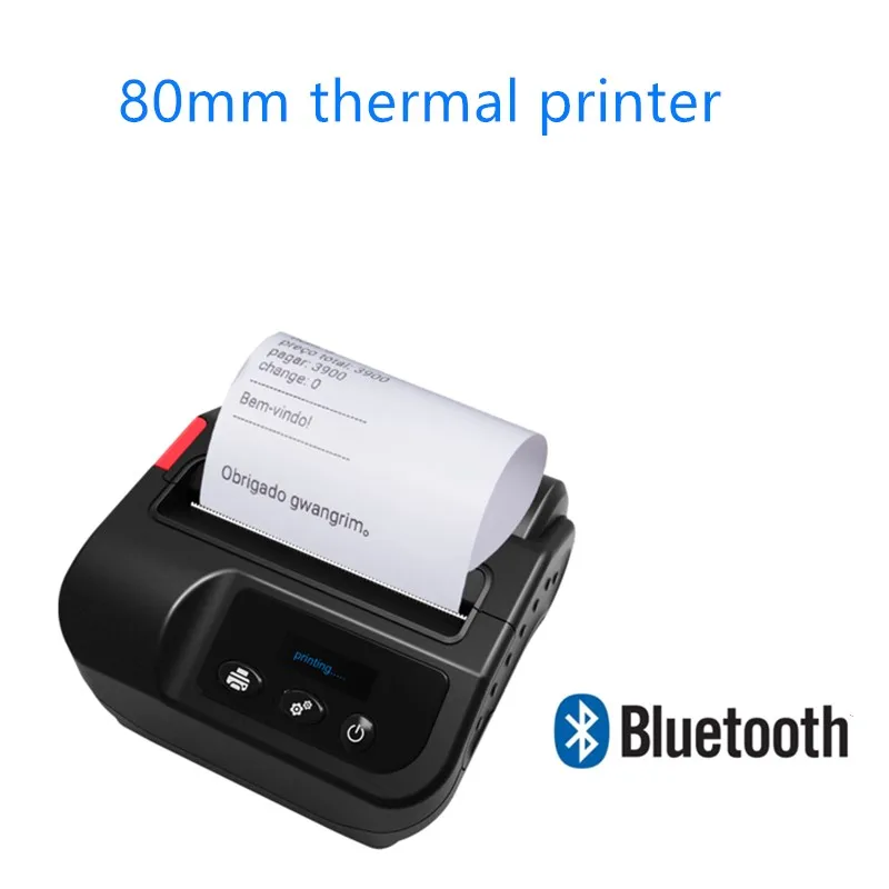 Bluetooth термопринтер 80 мм беспроводной термопринтер штрих-кода Bluetooth термопринтер 80 мм беспроводной термопринтер штрих-кода