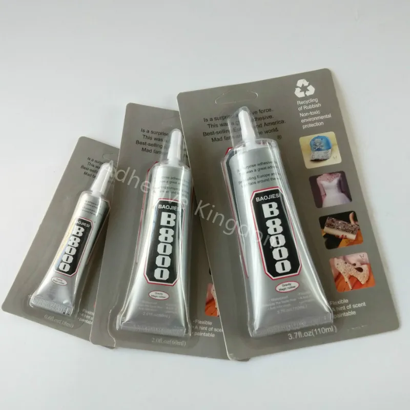 

Hot sale 3pcs B8000 super glue fabric special adhesive hat cell phone case epoxy resin glue