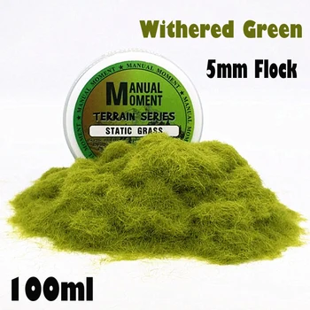Miniature Scene Model Sand Table Turf Flock Lawn Nylon Grass Powder STATIC GRASS Hobby Terrain Series Material 5mm Flock Static Grass Fiber HOBBY ACCESORIES color: NM0118|NM0119|NM0120|NM0122|NM0123|NM0125|NM0130|NM0131 