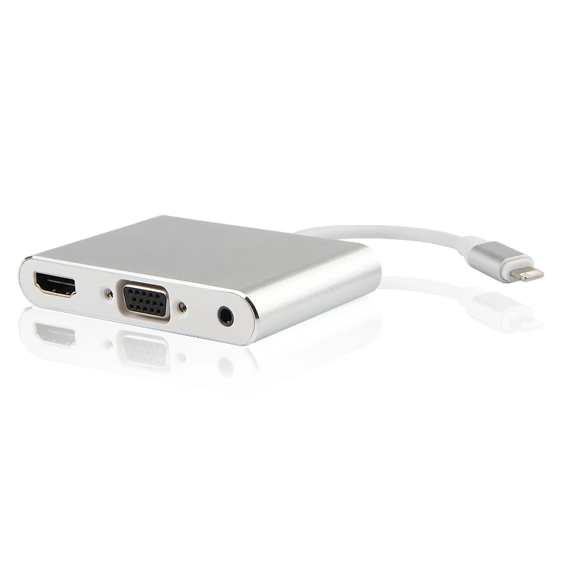 Suntaiho для iPhone конвертер к HDMI VGA 3 5 мм Jack аудио кабель переходник телевизора iPad серии