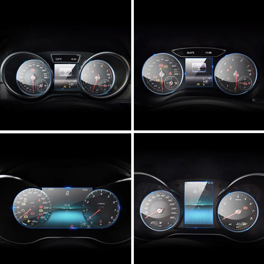 

Car Instrument Panel Screen Protector Film for Mercedes W204 W205 W246 X156 X253 W166 X166 W164 B C E Class GLA GLC CLA GLE GLK
