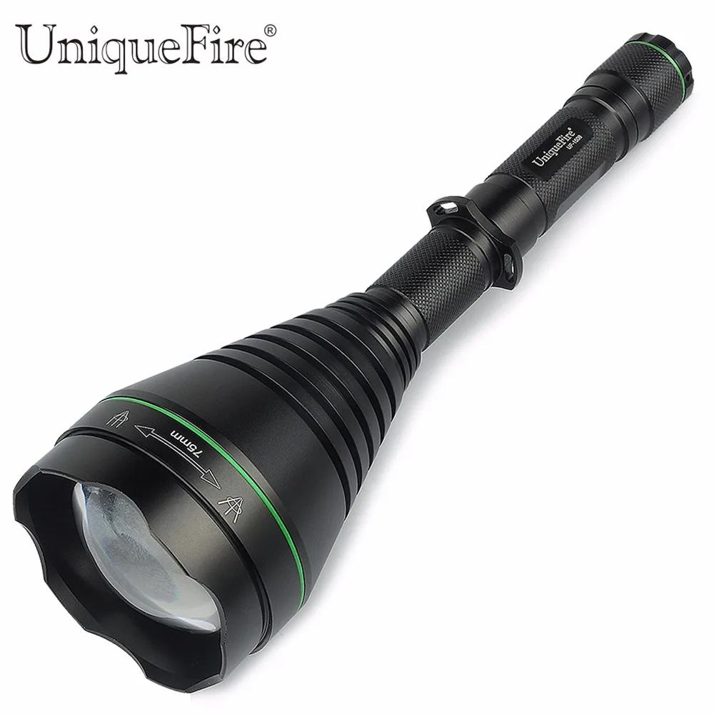 UniqueFire 1508 IR 850NM 75 мм выпуклая линза светодиодный фонарик инфракрасный свет ночное видение фонари + два слота зарядное устройство 3 режима
