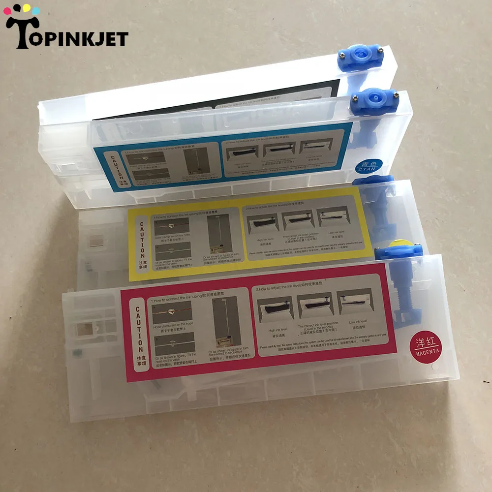 4pcs/lot 220ml Empty Refill Ink Cartridge For Roland/mimaki/mutoh And