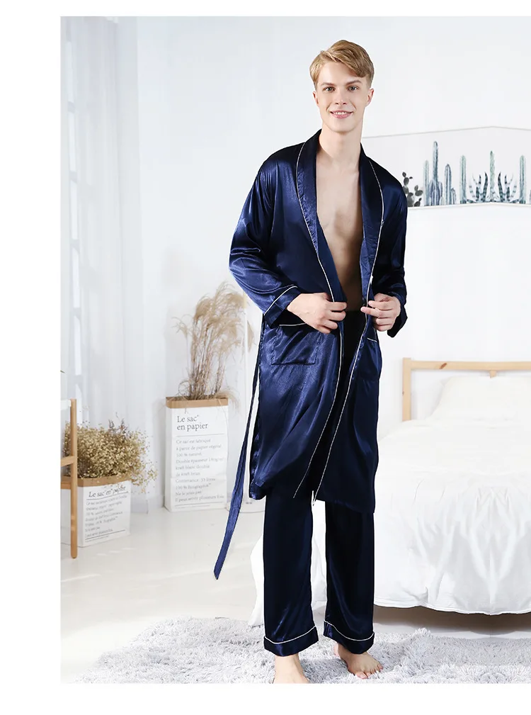 Новинка, мужской весенний халат, халат Yukata, мужское кимоно из вискозы, банное платье, ночная рубашка, одежда для сна, Пижама, Mujer, L-XXL
